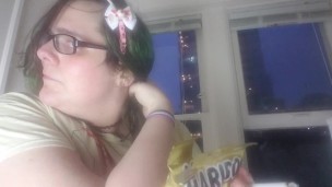 "I want fuit gummy :3" smoking fetish/crinkle bag ASMR