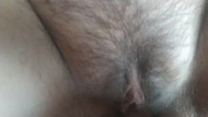 My wife`s pussy get stuffed with hot fertile unprotected cum by old fat man