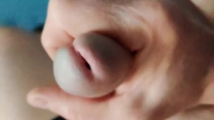 Wanking cut cock
