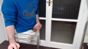 Enjoy Masturbating in front of my neighbours - Public (Greek uncut dick)