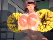 3D hentai super big tits Cheerleader 1/16