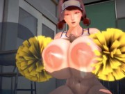 3D hentai super big tits Cheerleader