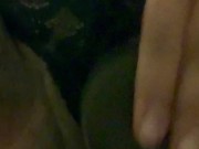 Dildo in fat pussy