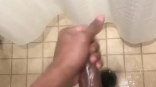 Caught in GYM SHOWER W/ Cumshot