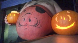pumpkin pig halloweenie
