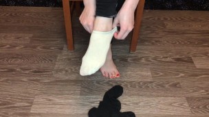 teen girl dresses your socks foot fetish