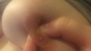 Squeezing my nipples before my milk dries up