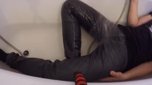 Piss Skinny Jeans and Warm Clothed Bath