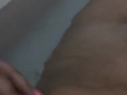 Teasing in the bathtub 
