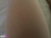 White Pantyhose And White Bodysuit Front Fuck Creampie During Corona 1/16