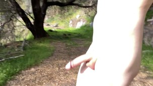Long Cock Walking Naked Barefoot HD