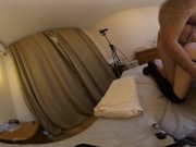 Harness and leather overknee boots fuck. 360 2D VR 11/16