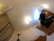 Harness and leather overknee boots fuck. 360 2D VR 7/16