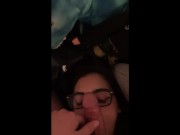 Latina Nerd Sucks My Cock And Rides Reverse Cowgirl For A Creampie 1/16
