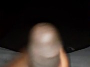 Stroking BBC In The Dark Messy Cum