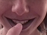 Hot teen with a hairy pussy and big boobs takes on 8 inches of big cock