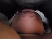 Sexy babe swallow the pipe  5/16