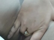Latina slut playing with pussy