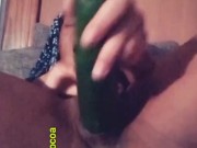 Masterbation with cucumber  - Screenshot 15 of 16 - Fingering Myself