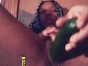 Masterbation with cucumber  - Screenshot 5 of 16 - Fingering Myself