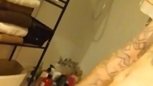 Tatted up irish guy masturbating