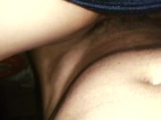 Cheating wife shows off her cum filled pussy & tells husband what happened