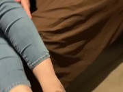 Smoking while you enjoy my feet