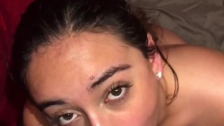 Don’t cum in my mouth cum on my face 