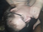 Horny  big booty wife throat fucks husbands employee big dick
