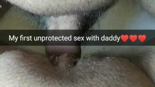 First unprotected sex with my stepdaddy! (Close up)