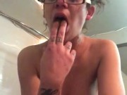 Before bath time sexy little strip tease with tiny tight teen 12/16