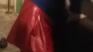 Masterbating superhero 