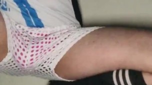 very short Video' 38 ** Pink Underwear at the GYM **