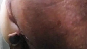 Swallowed my old dildo in the shower. Sloppy