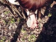 Нимфа застряла в лесу, отсос за помощь измены мужу с окончанием на лицо 5/16