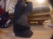 Candid Heels and Nylon Stockings filmed 15/16