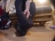 Candid Heels and Nylon Stockings filmed 16/16