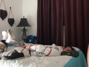 Femdom hogtied smell my stinky snickers sock gag 16/16