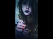 Goth Slut Smoking After Fucking Herself