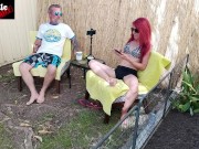 Part 1 - Hot redhead MILF outdoor smoking fuck 3/16