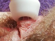1 hour + Hairy pussy fetish video compilation huge bush big clit amateur