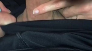 Wife gets me to Cum in her hand so she can feed me Cum. Bonus slo motion 