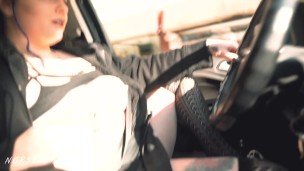 PUBLIC Masturbation in the CAR and OUTSIDE (NorseBaby)