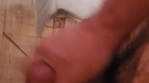 Shower cumshot