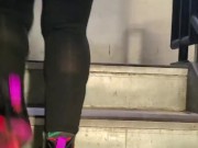 Candid Big Booty Wife in See Through Leggings 1/16