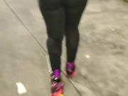 Candid Big Booty Wife in See Through Leggings 12/16