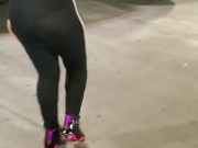 Candid Big Booty Wife in See Through Leggings 16/16