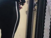 Candid Big Booty Wife in See Through Leggings 2/16