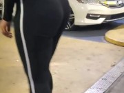 Candid Big Booty Wife in See Through Leggings 6/16