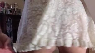 CD Michelle White Lingerie Fun Friday